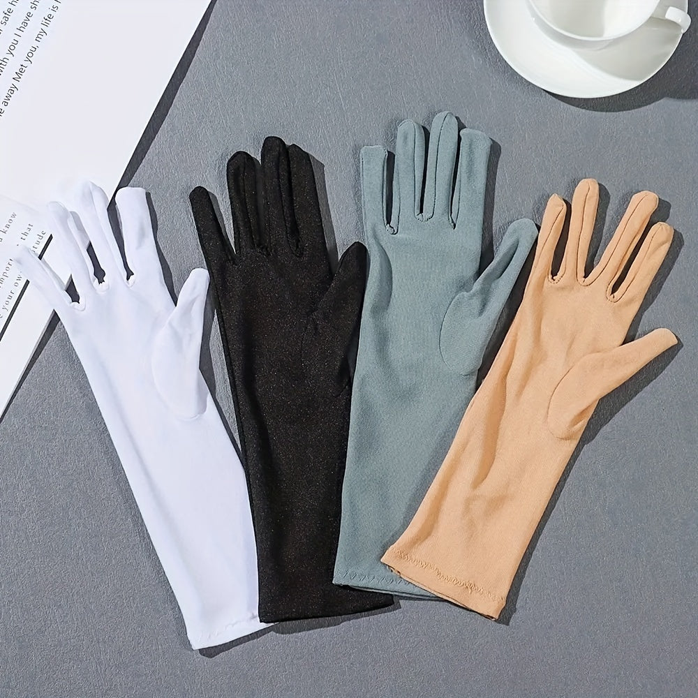 Women's Long UV Protection Driving Gloves, Non-Slip TJR3D7M
