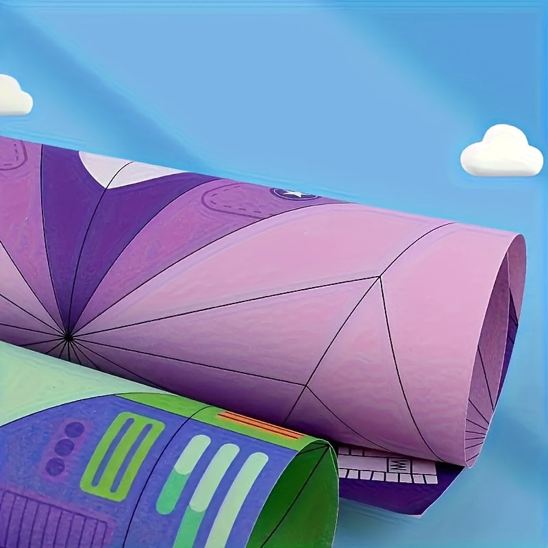 16 Styles/32 Sheets of Colorful DIY Craft Paper Set TJR8M3L