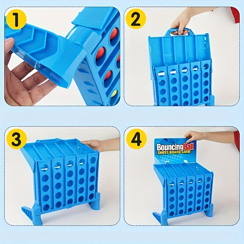 Bouncing Ball Shots Interactive Family Party Board Game TJR5P2S