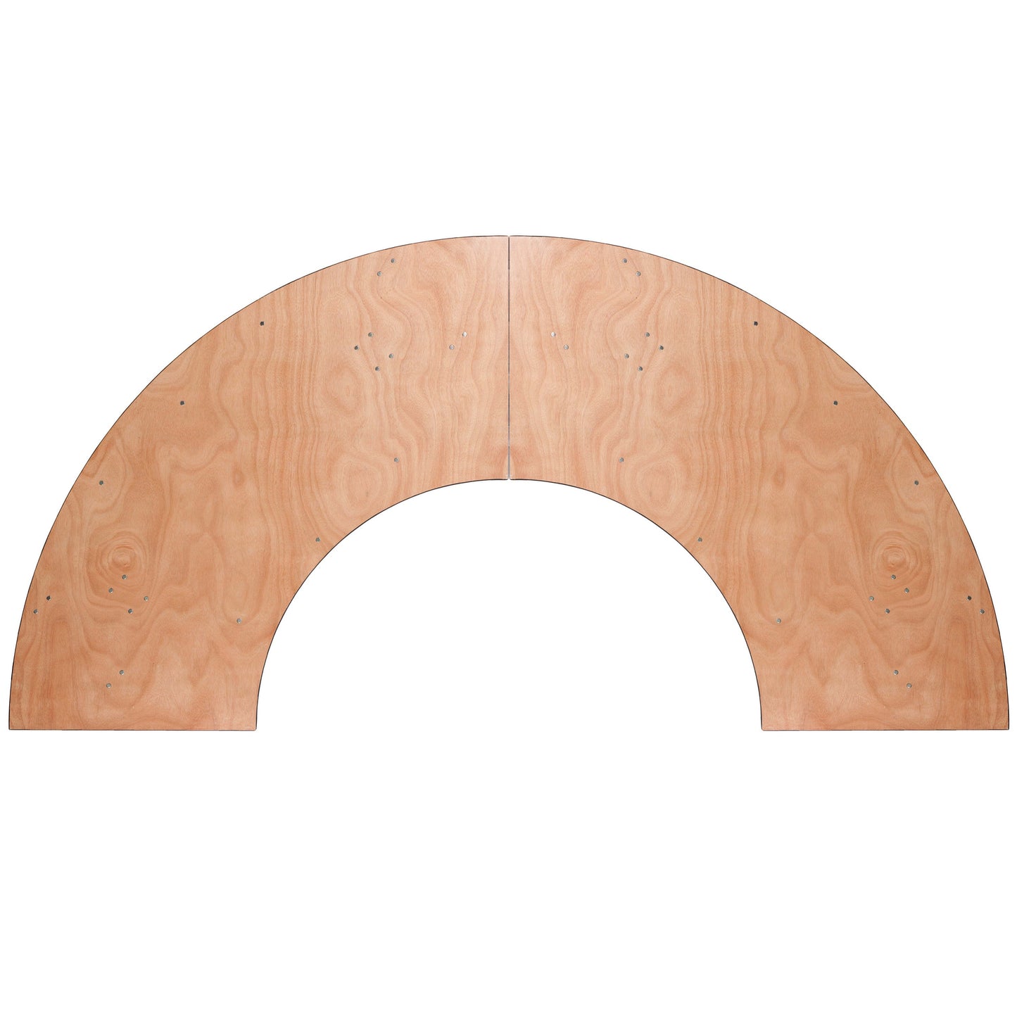 7.25 ft. x 2.5 ft. Serpentine Wood Folding Banquet Table