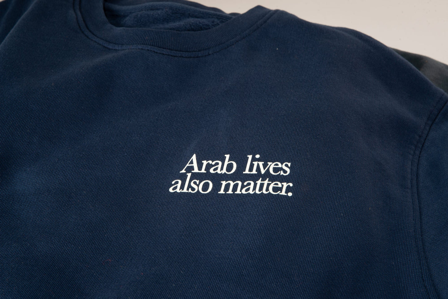 “Arab lives also matter” crewneck sweater