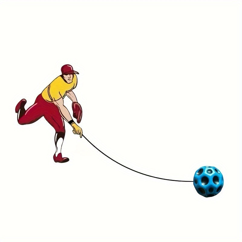Bouncy Wrist Ball Toy Set for Active Play, Space & Moon TJR6X1D