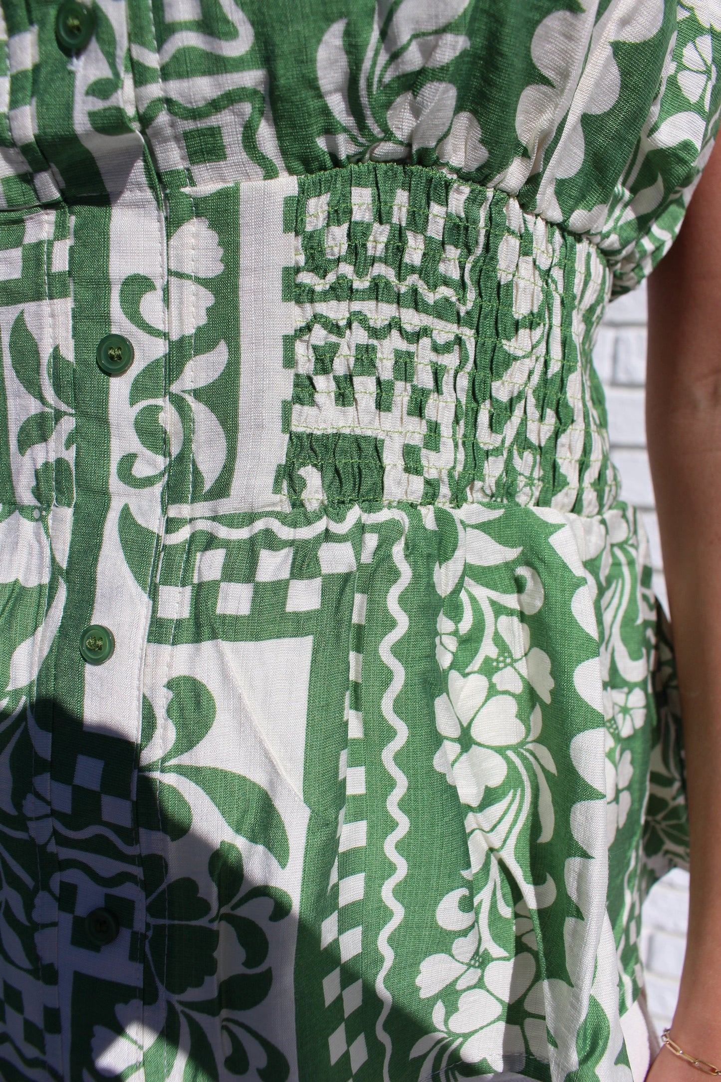 Scarlett Flower Border Printed Sleeveless Top