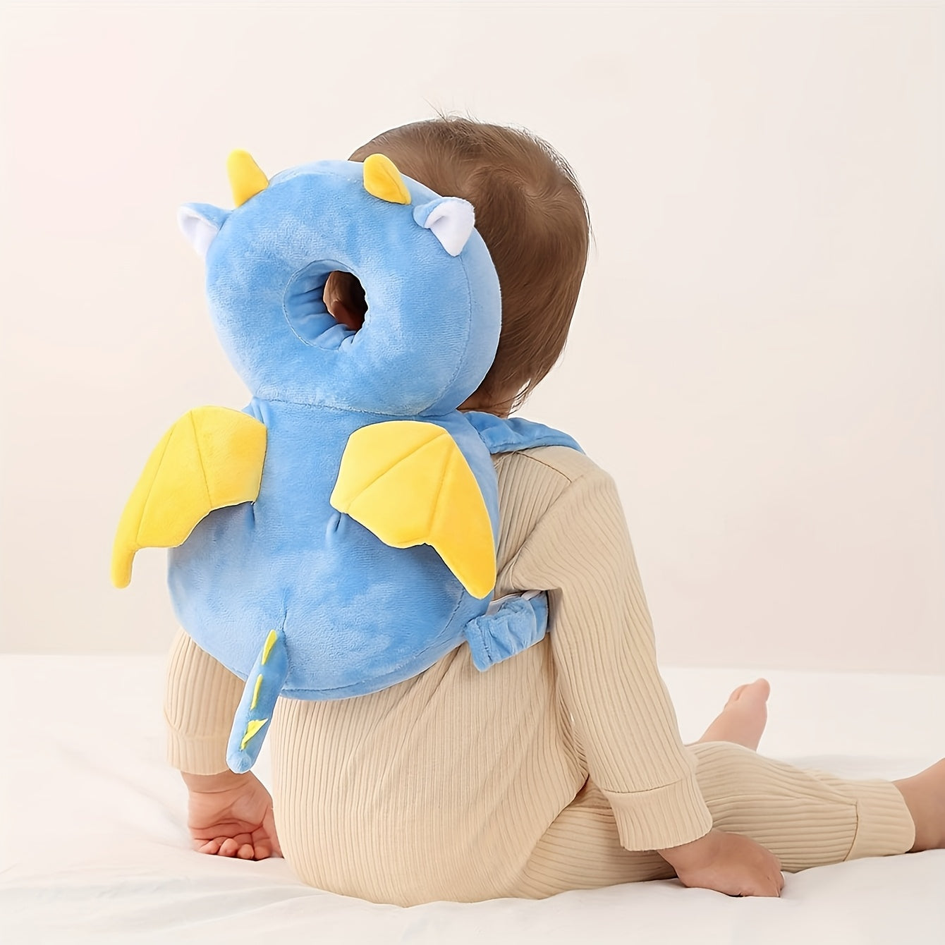 Green Turtle Anti-Collision Pillow for Toddlers, Cute Design TJR7X3H