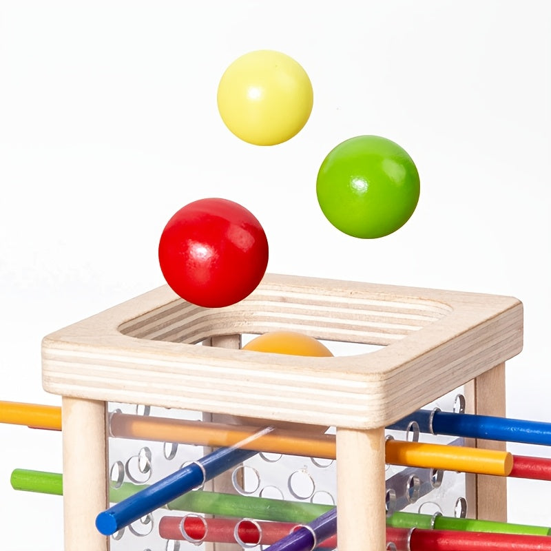 Wooden Stacking Game for Kids, Interactive Puzzle TJR2X9G