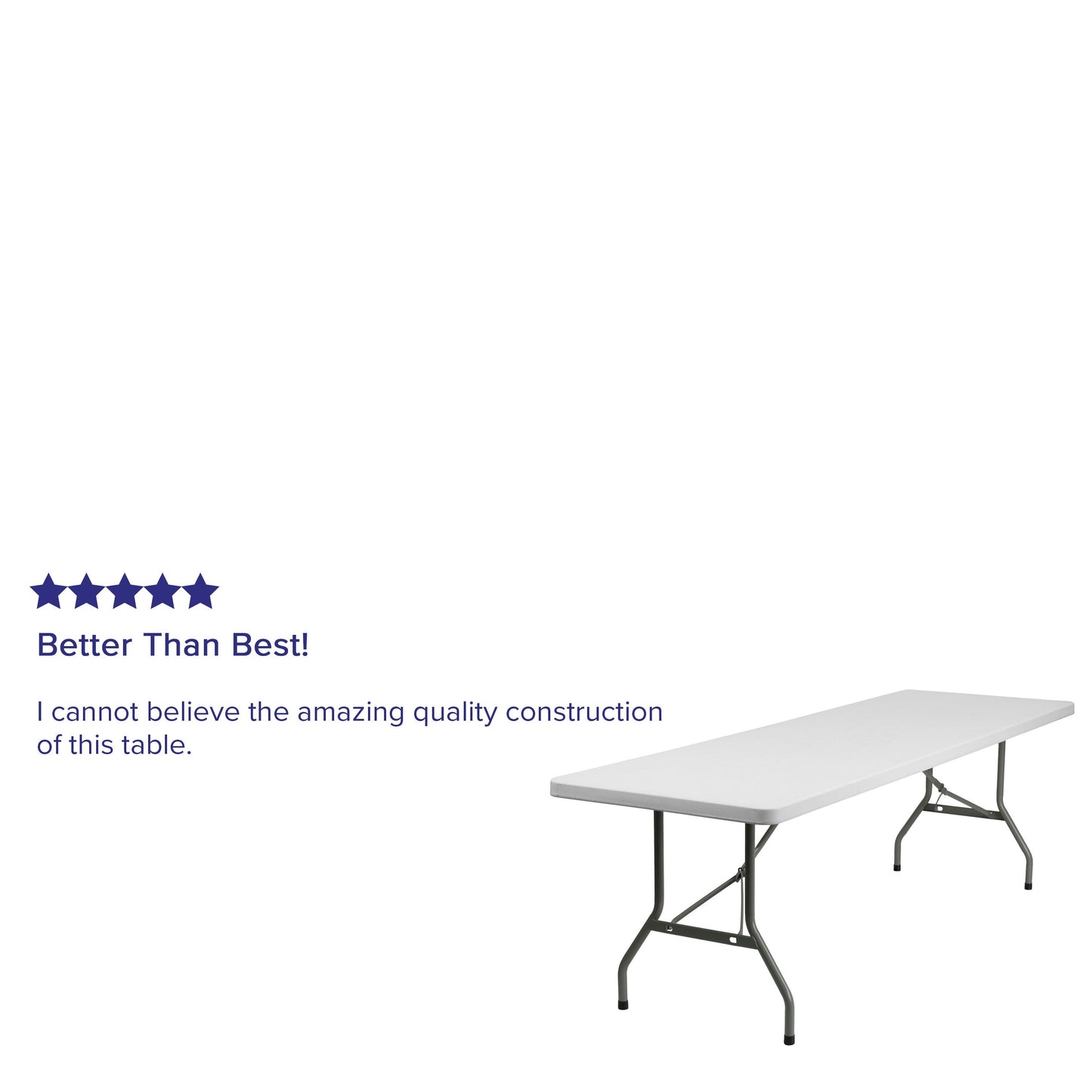 8-Foot Plastic Folding Table