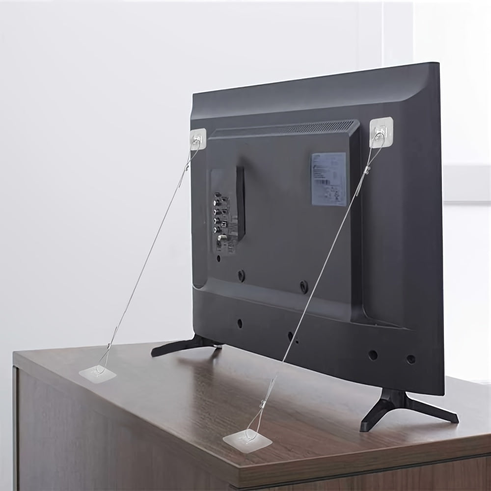 105cm TV Safety Strap, No-Drill Anti-Tip Anchor TJR8X3S