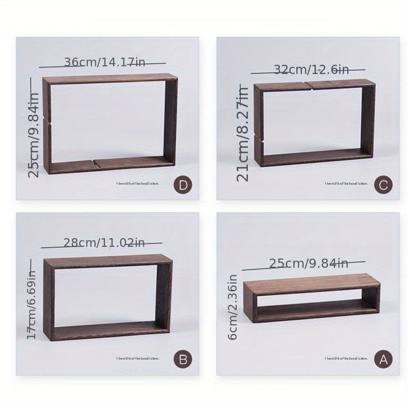 4pcs Art Deco Wooden Display Shelf Set - 2NJD