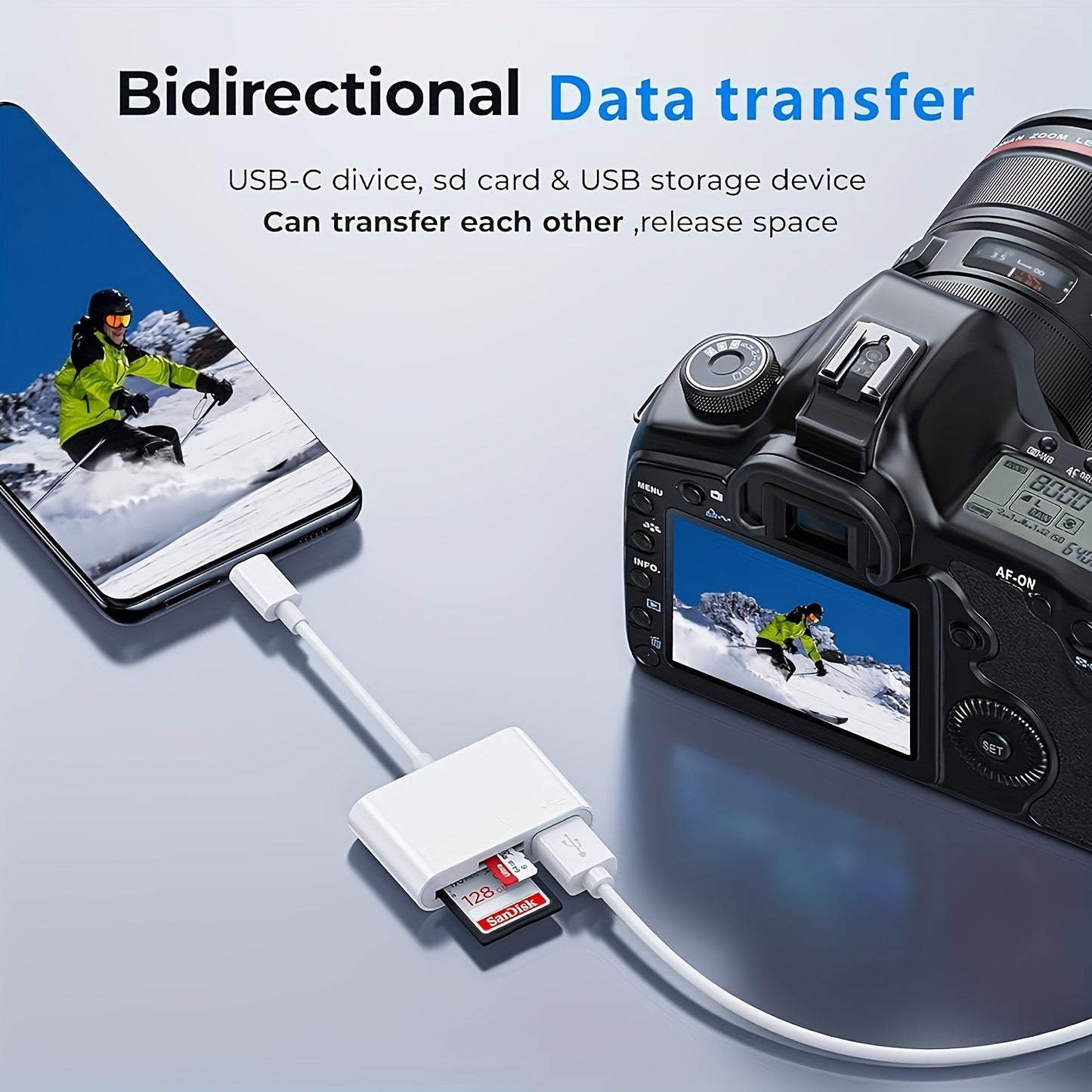 3in1 USB-C Card Reader- HMT17SD