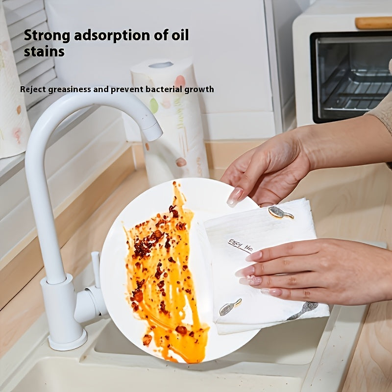 50-400pcs Disposable Cleaning Wipes, Oil-Resistant TJR7D8M