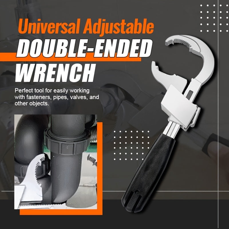 Adjustable Universal Double-Ended Wrench, Open-End Spanner TJR3T7N