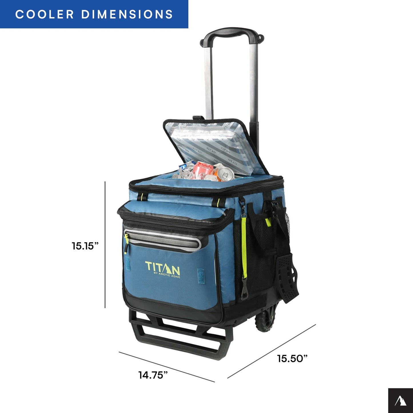 60 (50+10) Can Wheeled Cooler