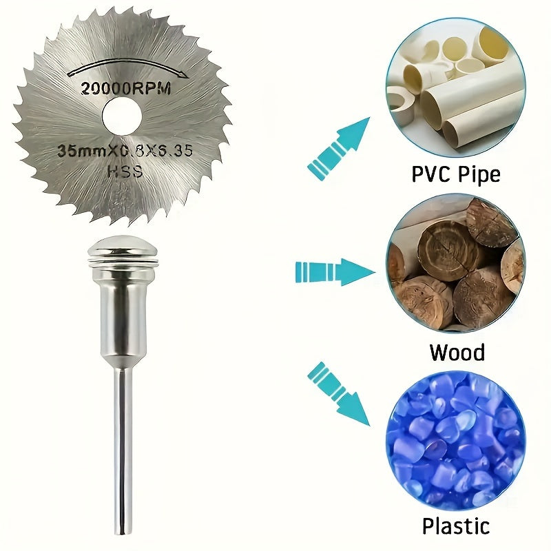 30pcs Mini Rotary Tool Kit, Multi-Surface Cutting TJR9P2M