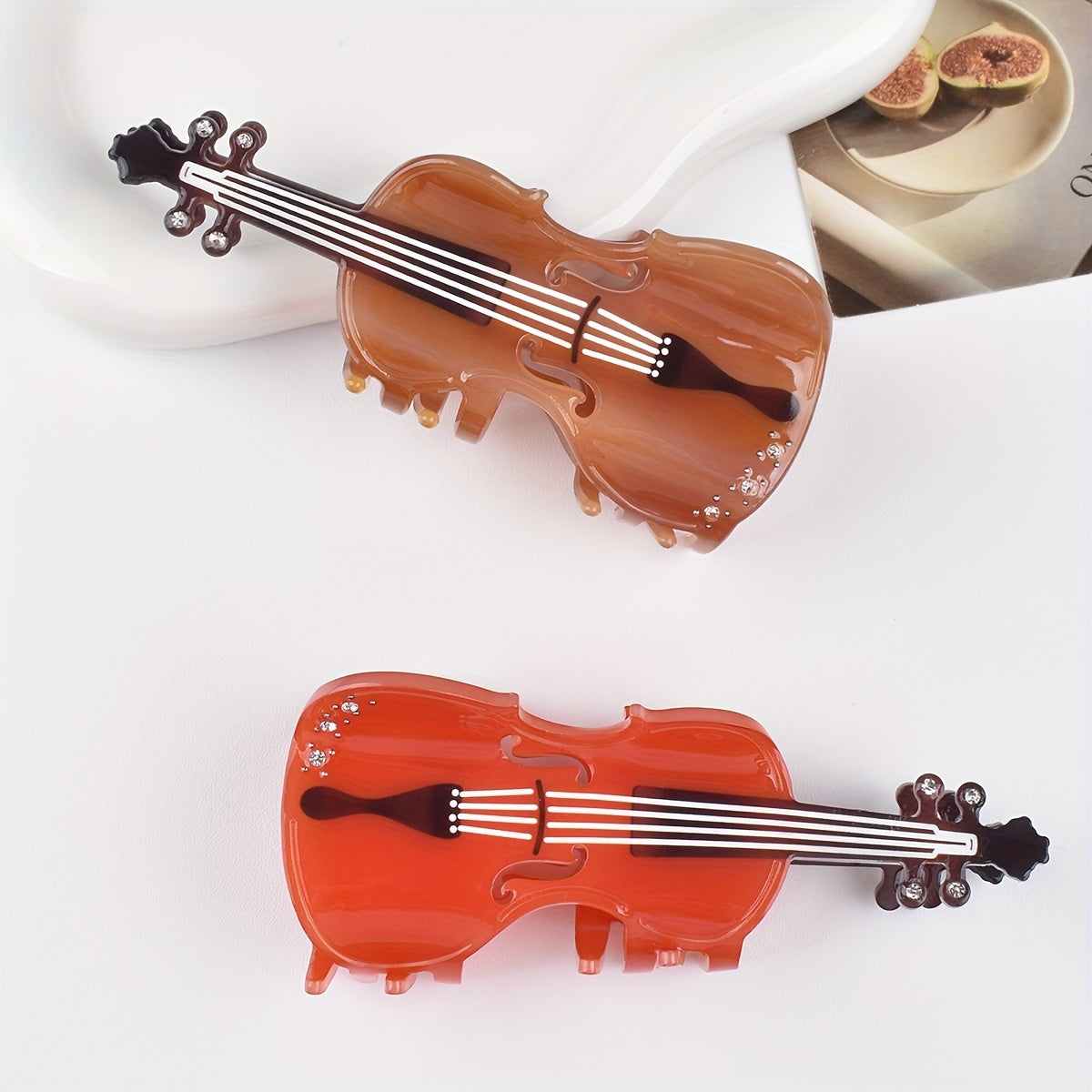 Wooden Violin Hairpin- HMT25HP