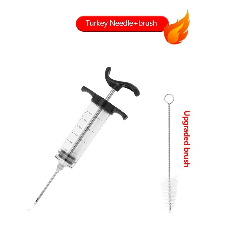 Meat Marinade Syringe Set, Stainless Steel TJR5M8P