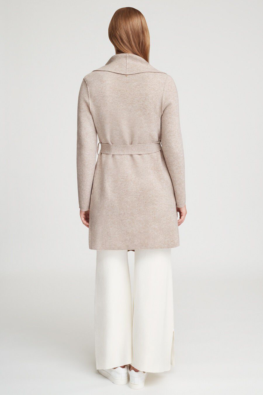 Wool Cashmere Short Wrap Coat (Earlier Version)
