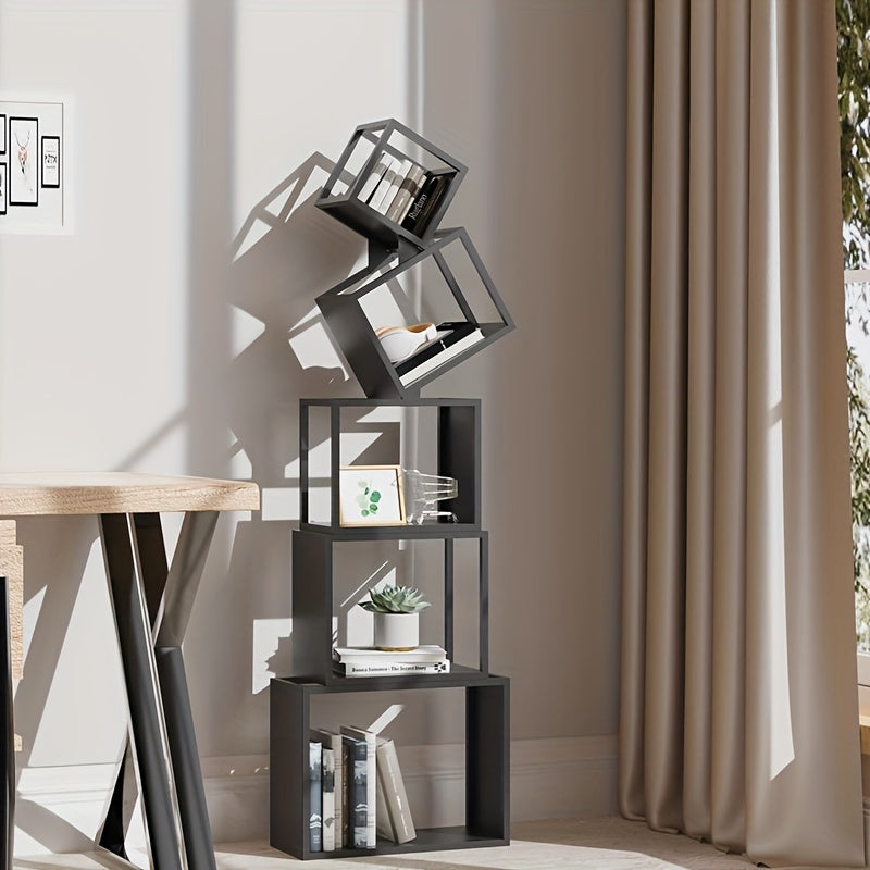 5 Tier Geometric Bookshelf- HMT17BS