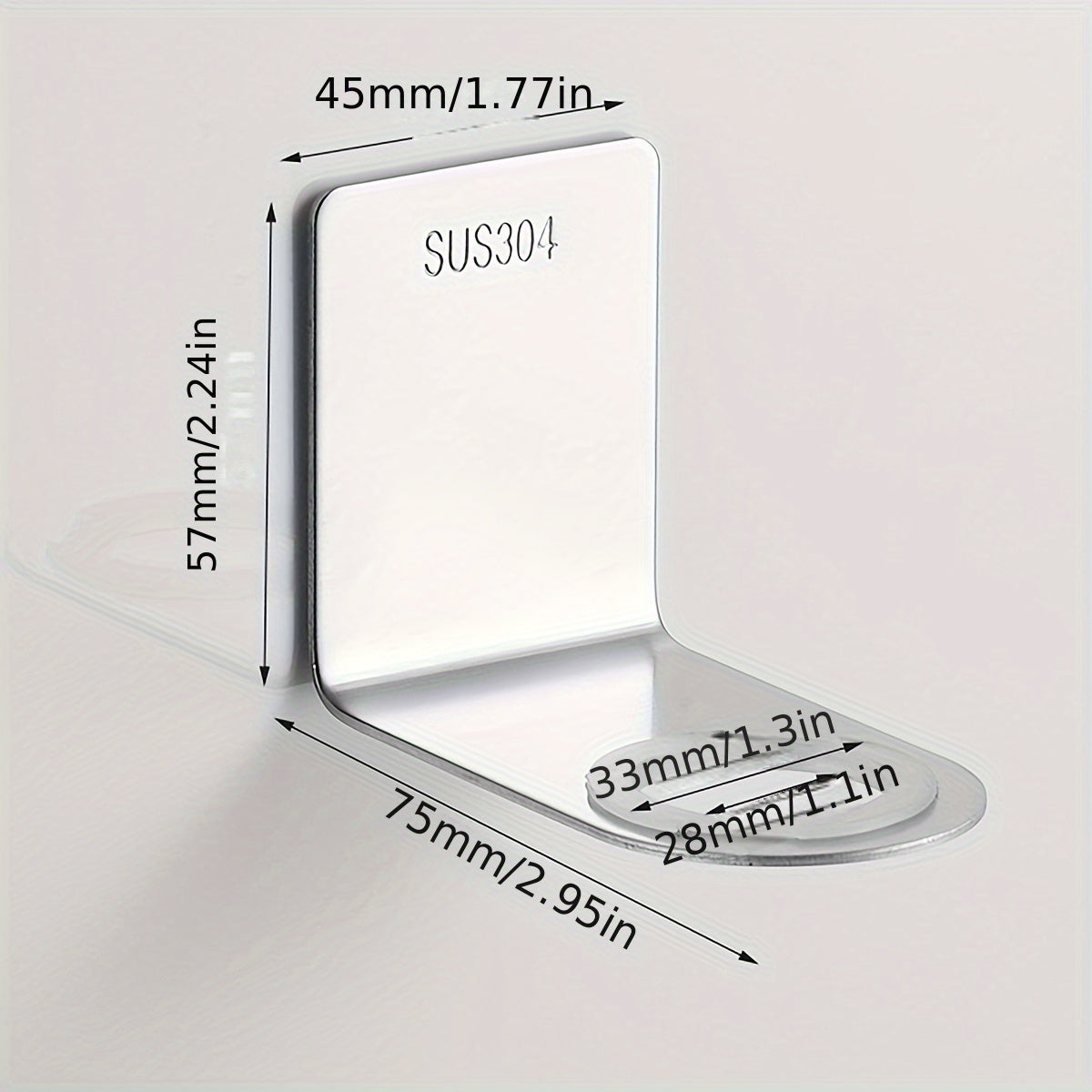 Stainless Steel WallMounted Bathroom Storage Rack-CS02