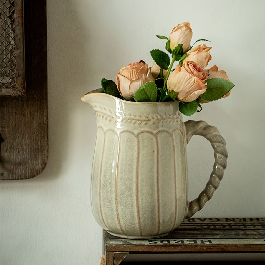 An Ancient Style Creative Twist Handle Pot - F3JI