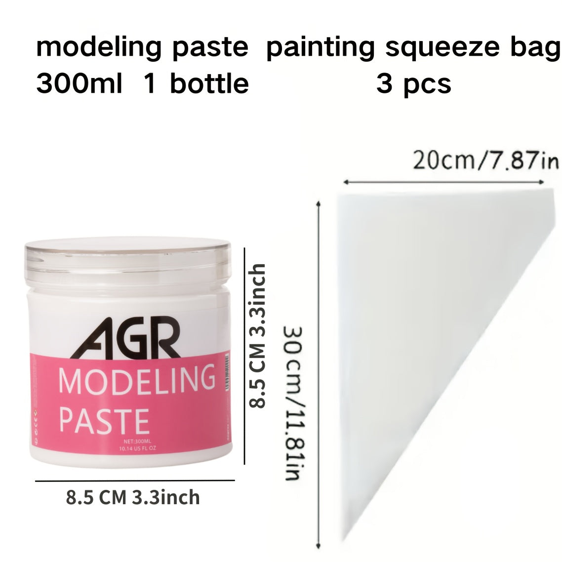 3D Effects Modeling Paste for DIY Crafts & Art Projects TJR9X4V