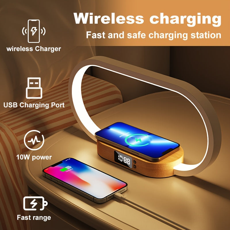 3 in 1 Wireless Charging Station Lamp