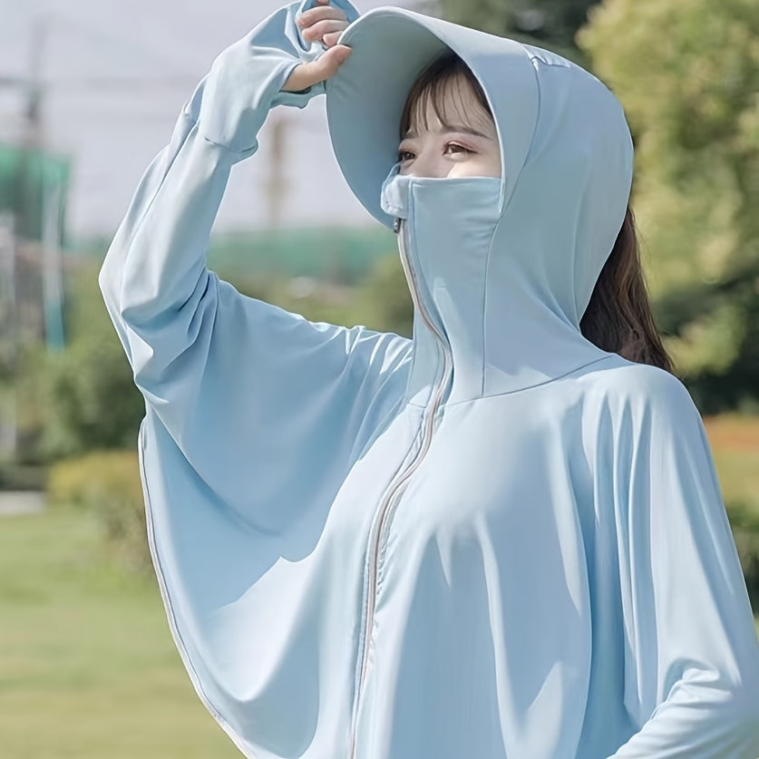 Women's UV Protection Hooded Sun Shirt, Lightweight TJR8L5D