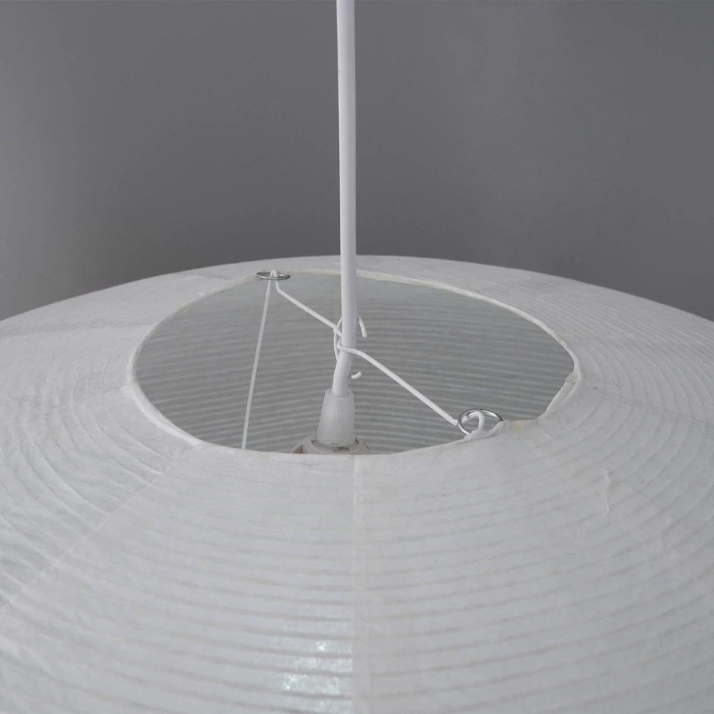 Japandi Paper Pendant Light With Xuan Paper Shade
