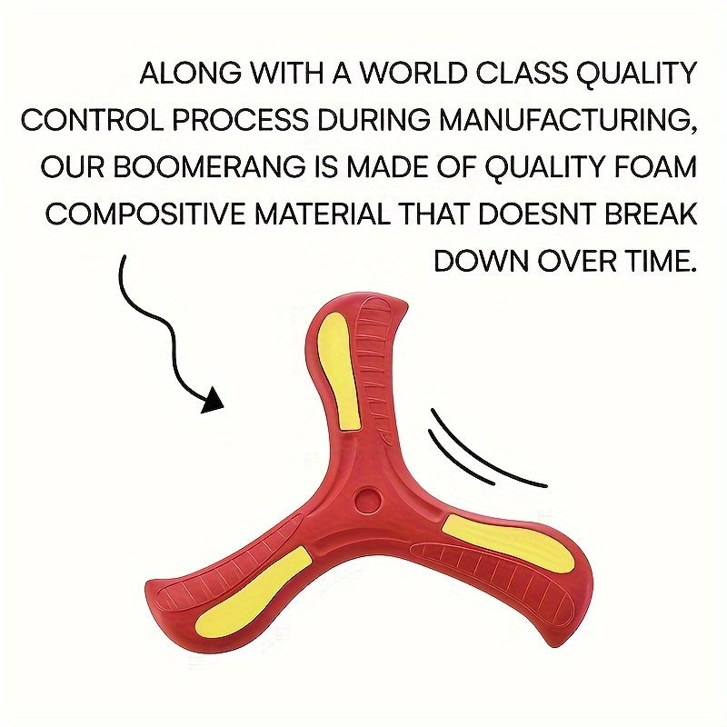 2pcs Three-Leaf Hand-Thrown Boomerang for Outdoor Games TJR6V8P