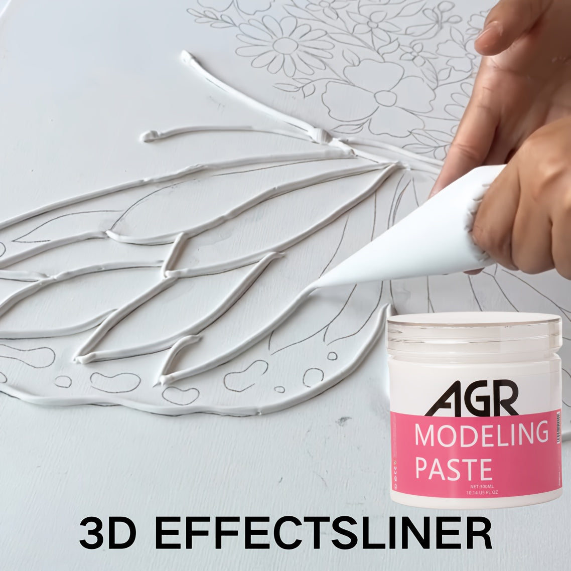 3D Effects Modeling Paste for DIY Crafts & Art Projects TJR9X4V
