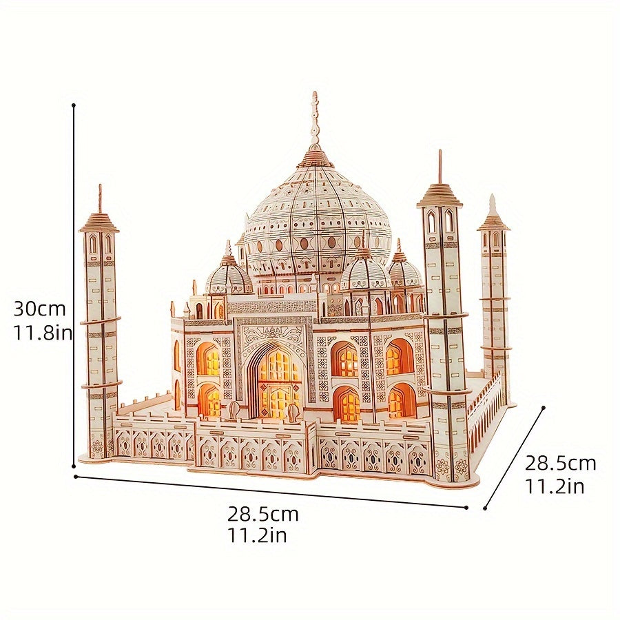 3D Wooden Villa Puzzle with LED Lights- HMT24TM