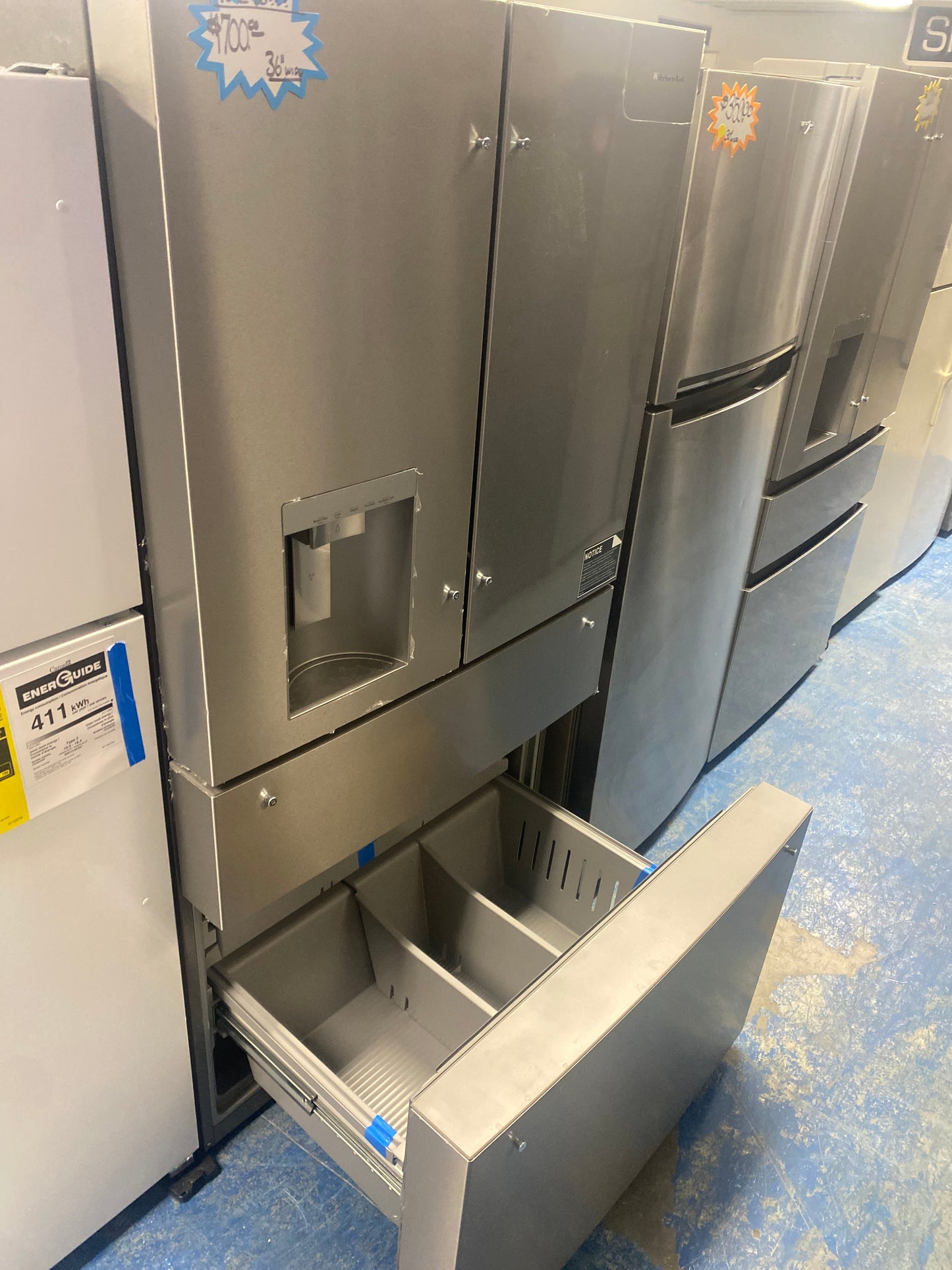 New!!!Kitchenaid 30 cu. ft. French-door Stainless Steel Refrigerator
