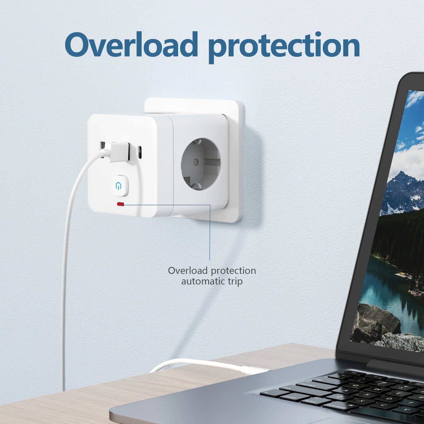 7-in-1 EU Power Strip- HMT15PS