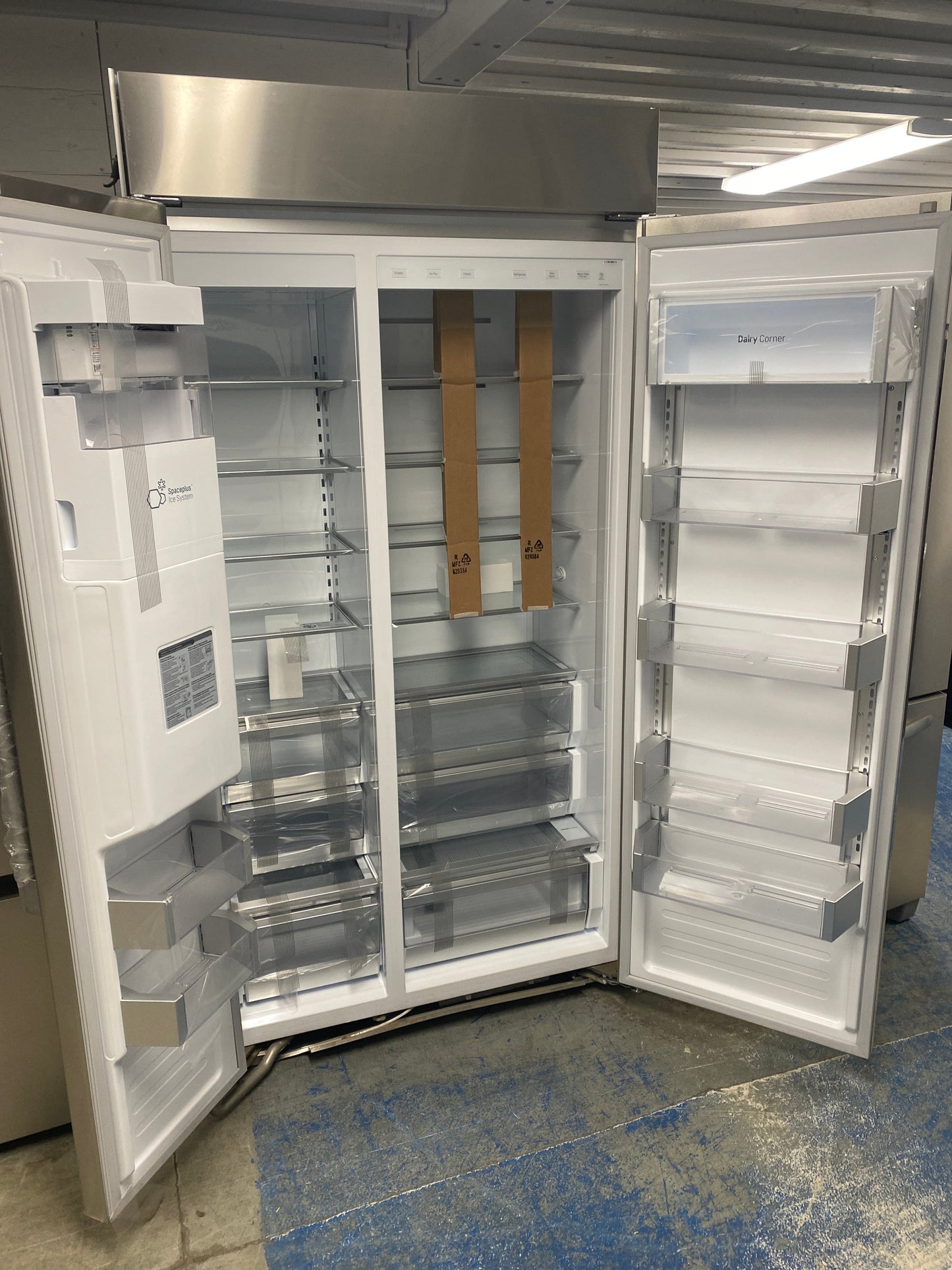 LG 26 cu. ft. Capacity stainless steel side-by-side BUILT-IN Refrigerator
