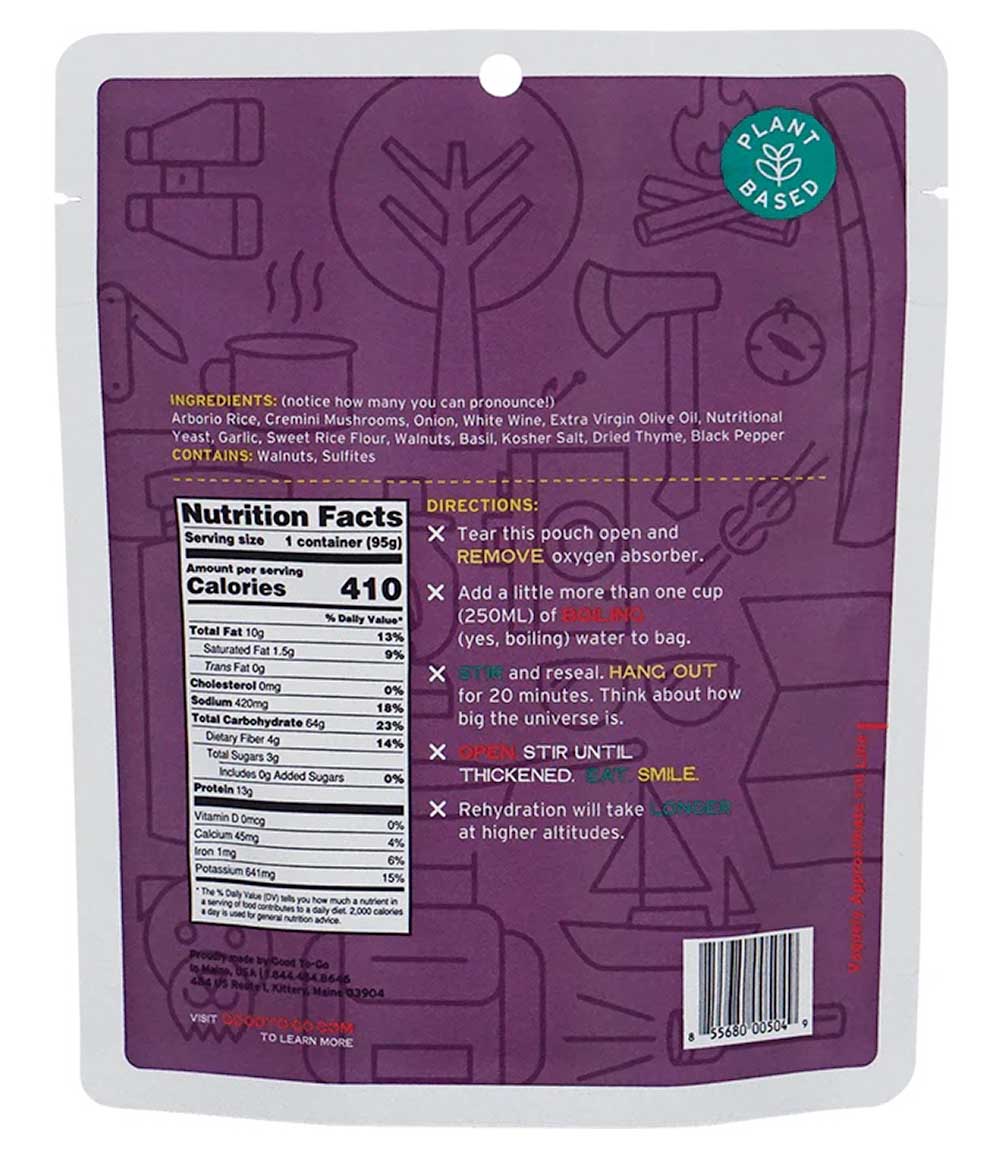 Mushroom Risotto 1 SRV