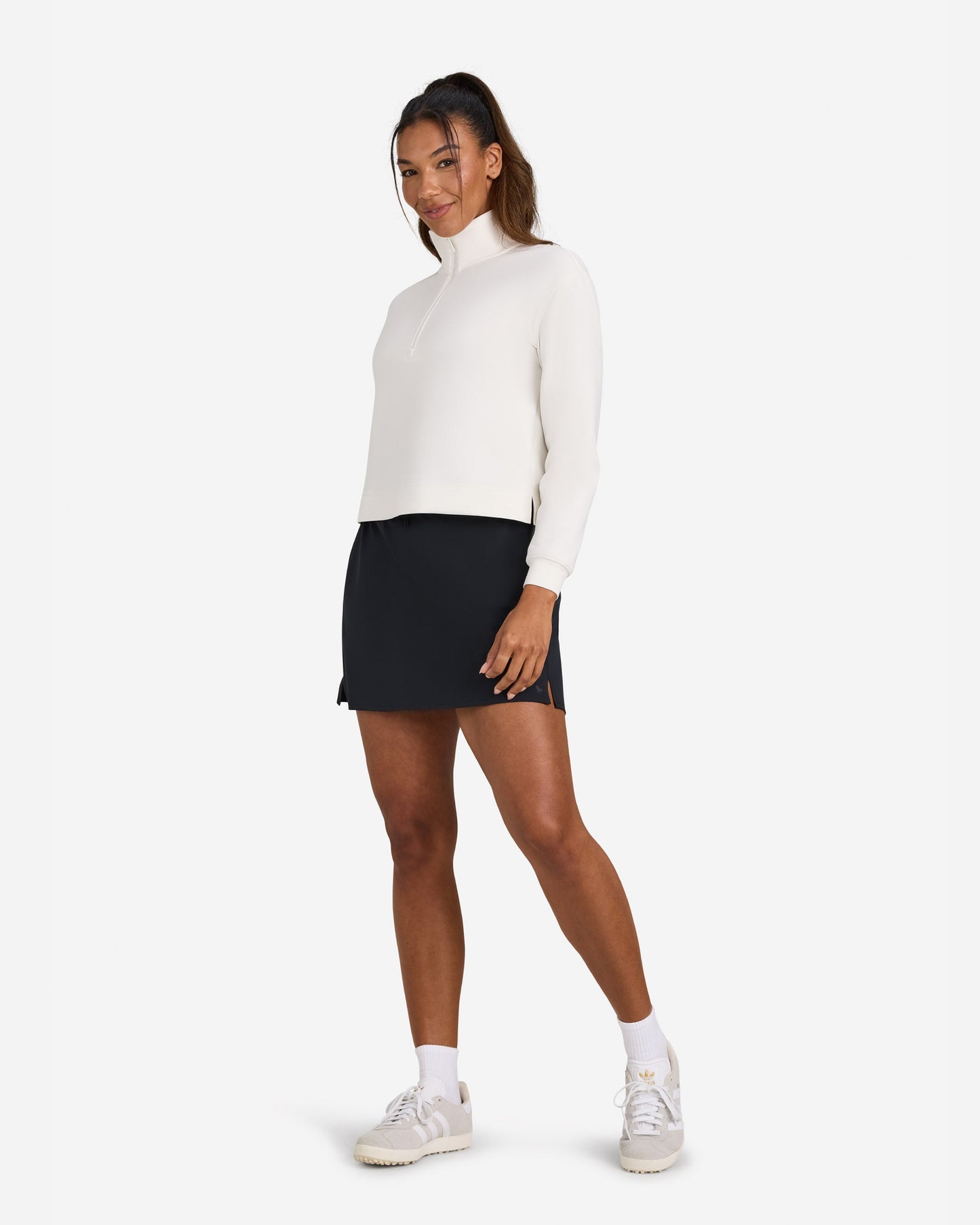 At Ease Quarterzip - Cloud Dancer