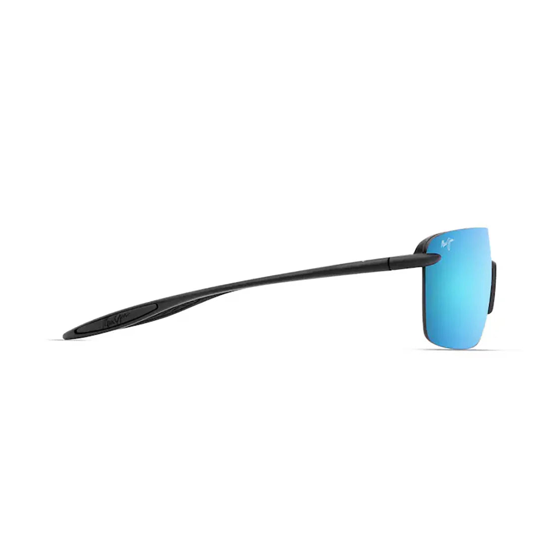 MAUI JIM Pālulu Sunglasses Matte Black| Blue Hawaii
