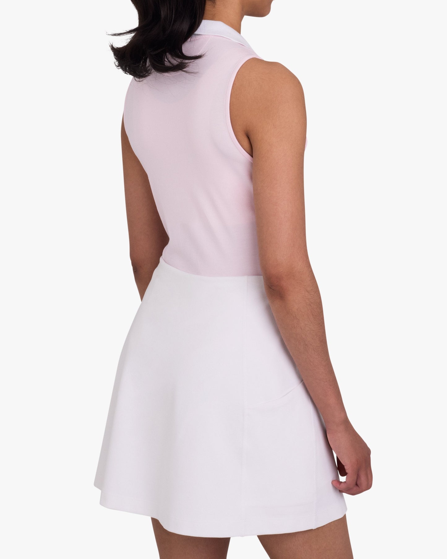 Pique Johnny Collar Polo - Frosty Petal