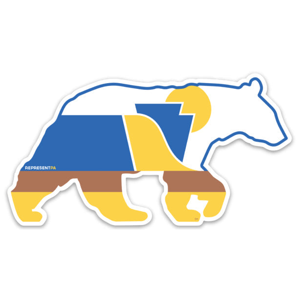 RepresentPA Pennsylvania Sticker | Bear-Shaped