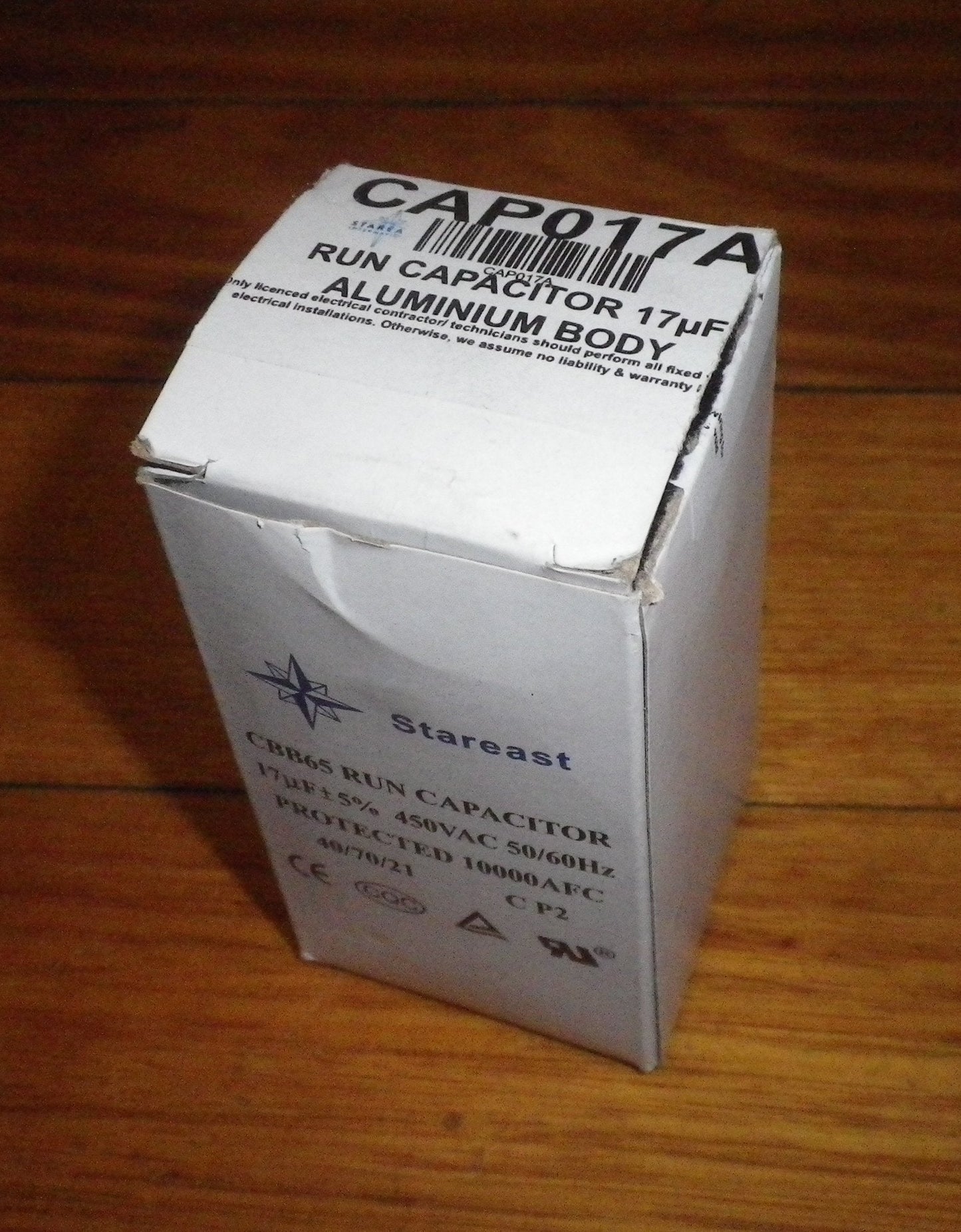 17uF 450Volt Motor Start Run Capacitor with Metal Body - CAP017A