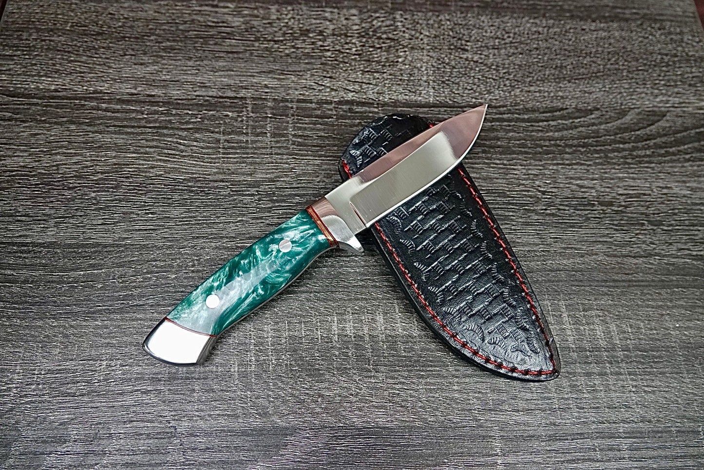 8.6" CUSTOM HANDMADE HUNTING KNIFE COMBAT FIXED BLADE