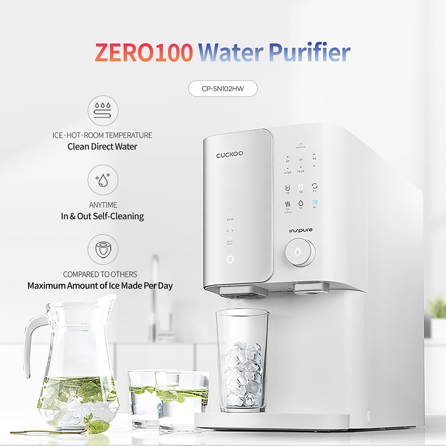 ZERO100 Water Purifier (CP-SN102HW)
