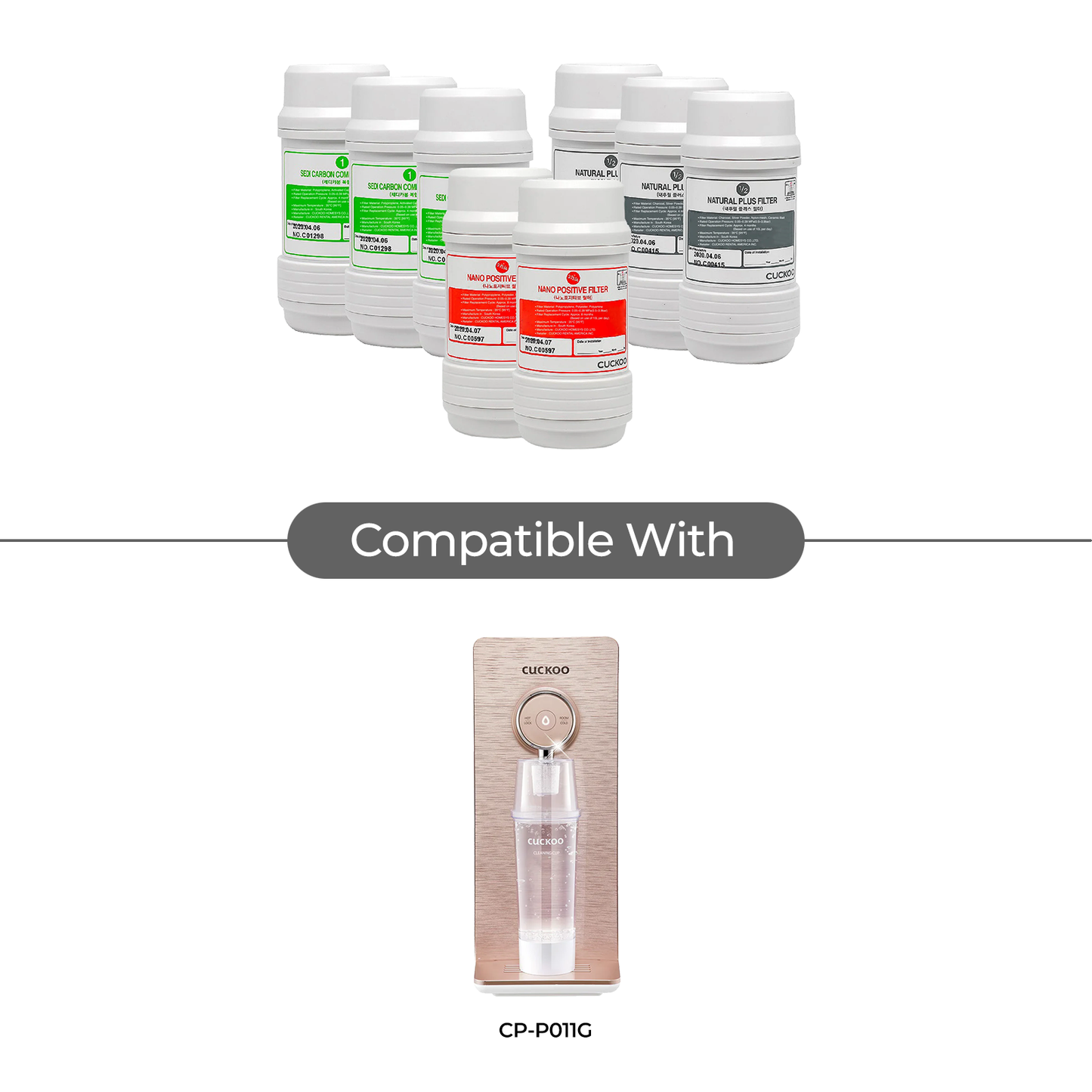 1-Year Water Filter Replacement Bundle for CP-P011, CP-P012