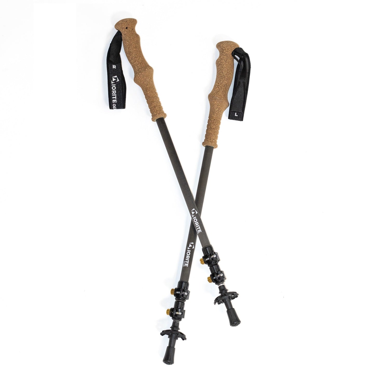 Diorite Telescopic Carbon Fiber Trekking Poles, Cork
