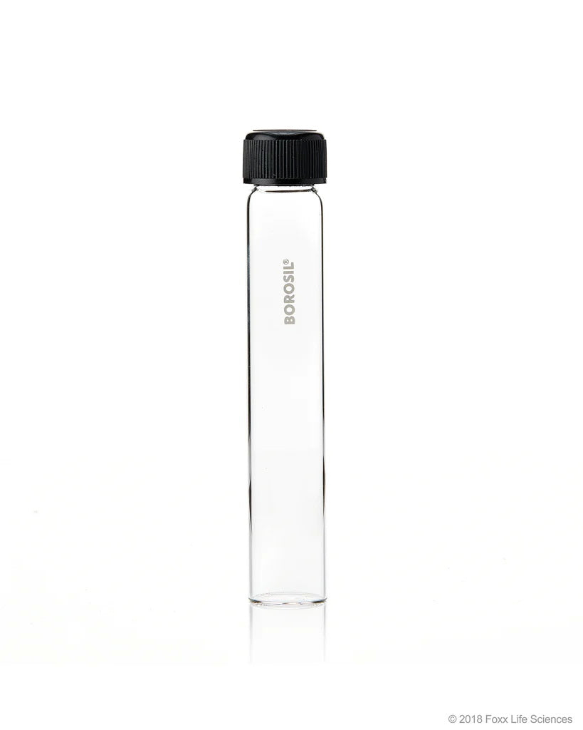 Culture Tube Glass Flat Bottom Clear with PP Cap Borosil