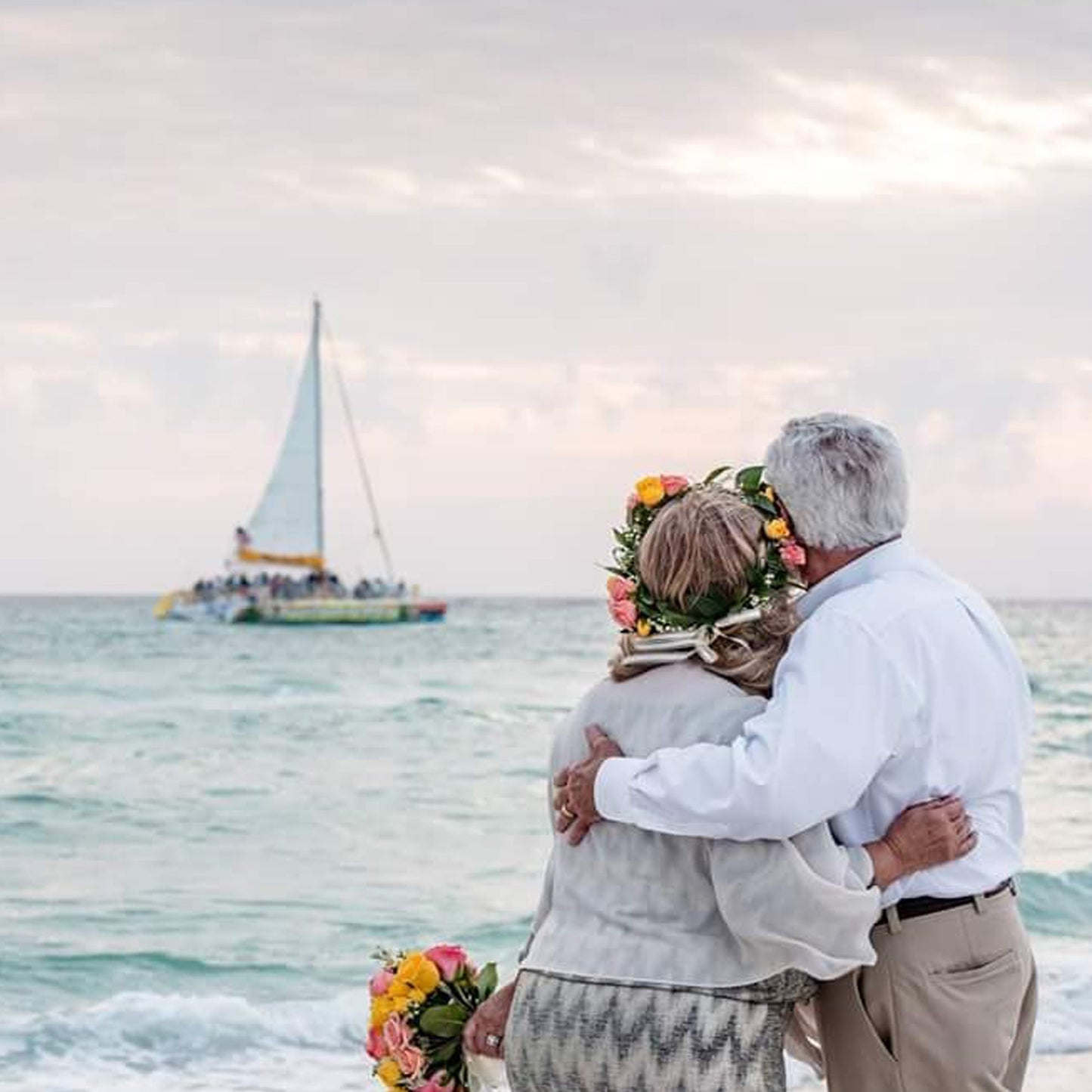 Beach Ceremony & Sunset Cruise Wedding Reception (All Inclusive)