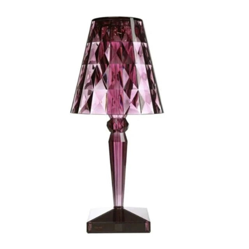 LED Table Lamp Rechargeable Cordless Diamond Design Ambient Light