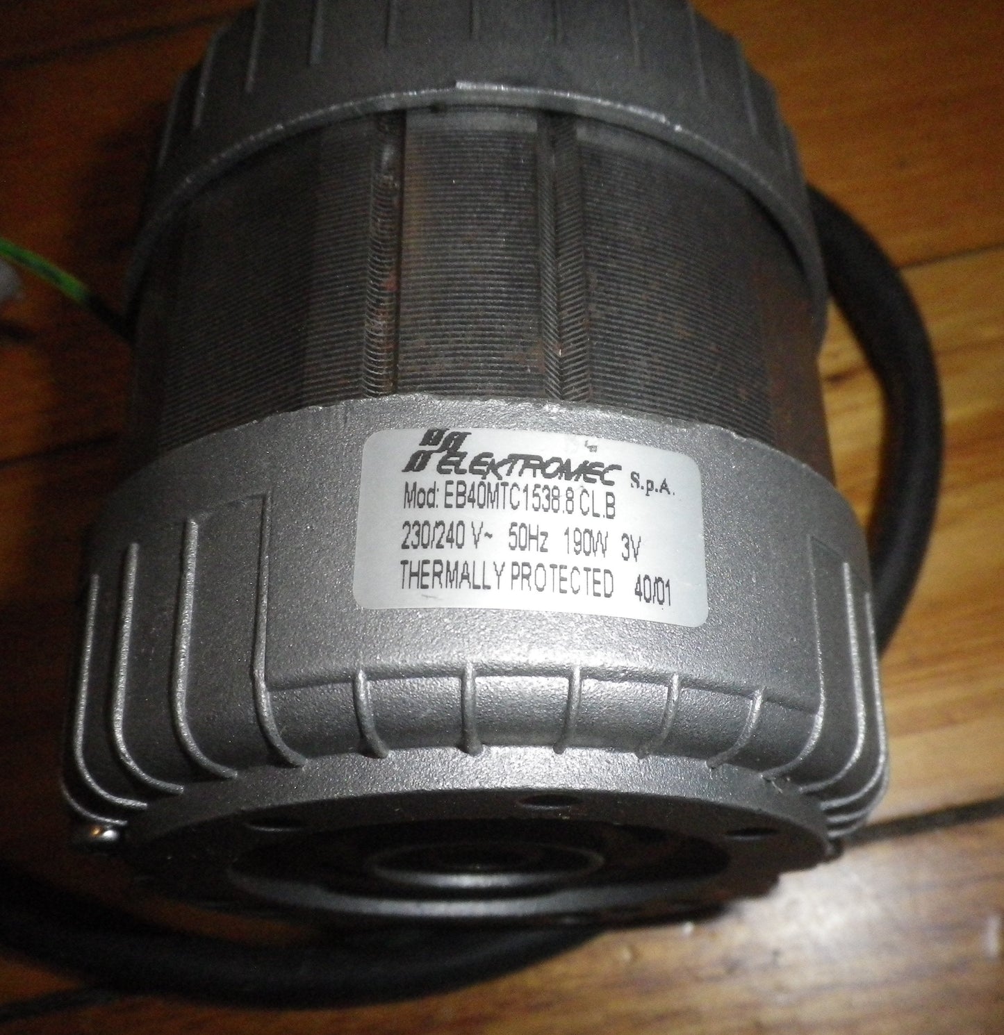 Elektromec Multi Speed 190Watt Rangehood Motor - Part # EB40MTC1538