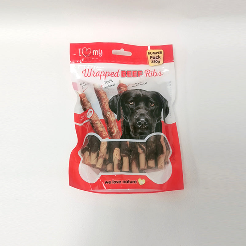 Wrapped Beef Ribs Dog Treats