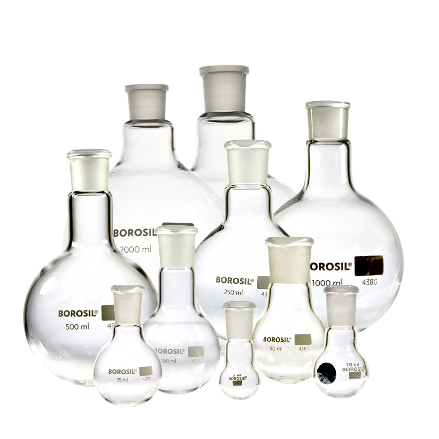 Flask Round Bottom With joint Borosil/Vensil