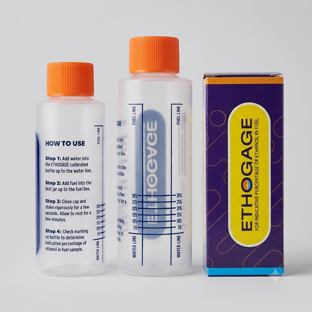 Ethogage Ethanol Percentage Test Kit for Petrol (E5–E20)